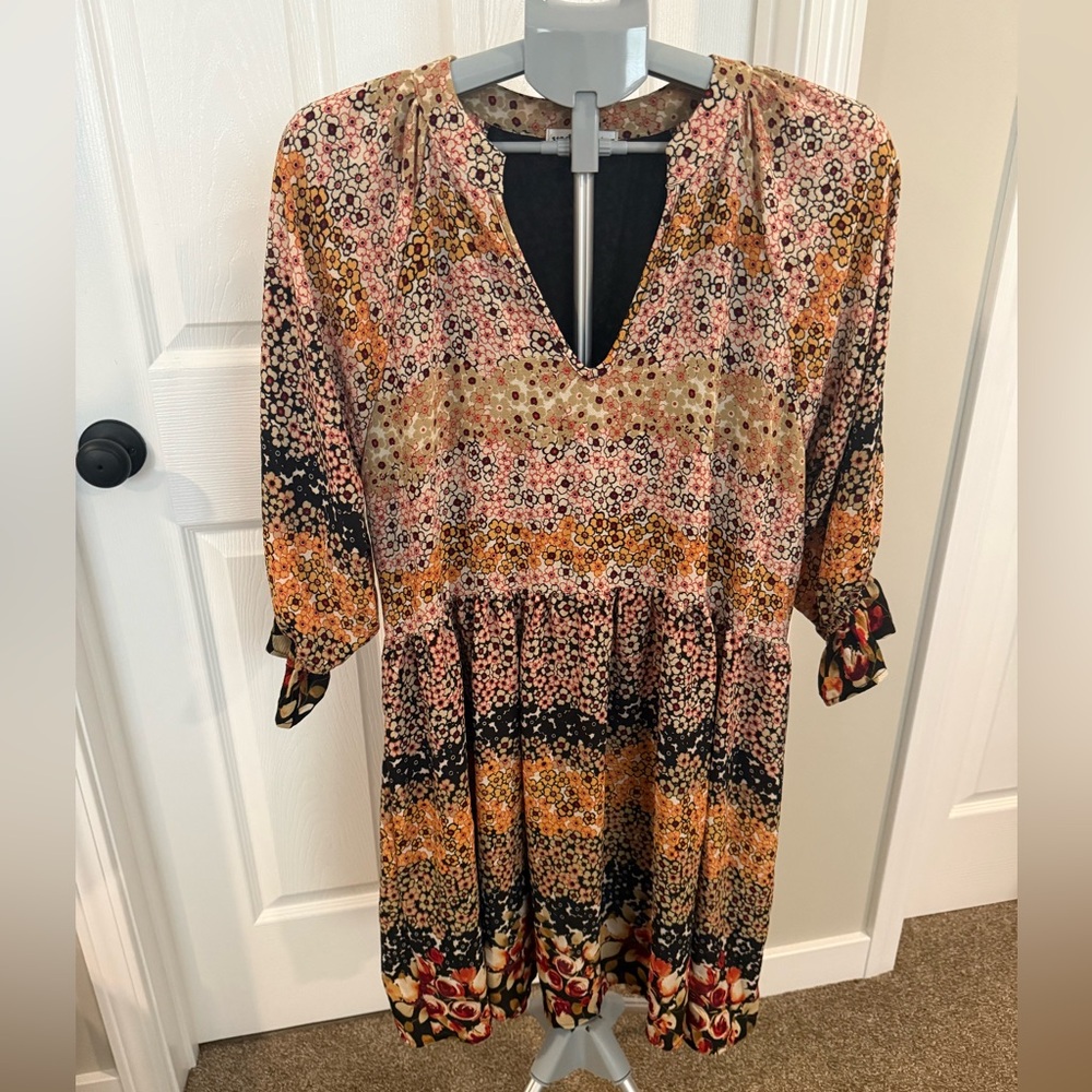 Floral Multicolor Women's Dress